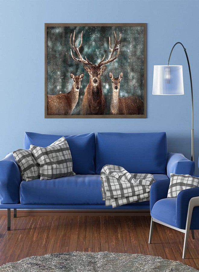 MaxRenard Game 1000 Pieces Jigsaw Puzzle for Adult Animal Toy Noble Deer Family - Image 3